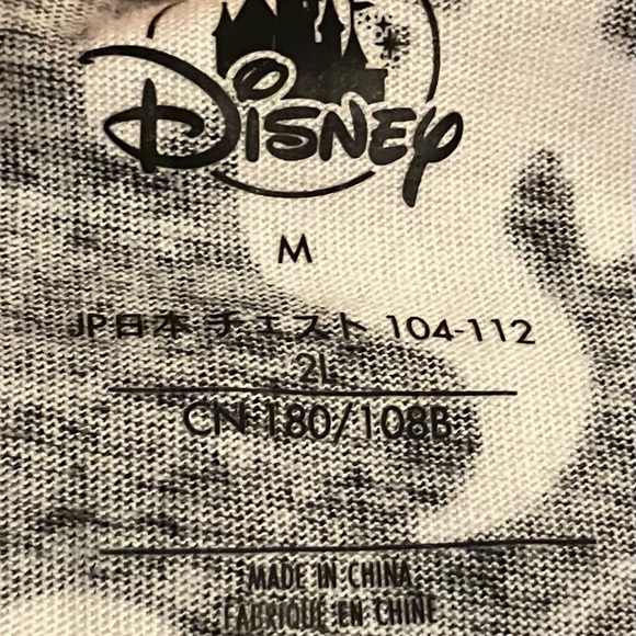 NWT Rare Unisex Disney Black and White Ghost Print Hoodie. Size Medium - Picture 4 of 5